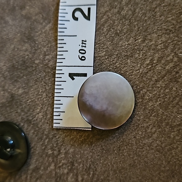 Vintage Abalone Shell Jacket Shank Buttons - Picture 5 of 5